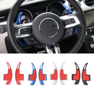 Leve del cambio al volante per auto copertura decorativa in lega di alluminio per Ford Mustang 2015+ accessori per interni Auto