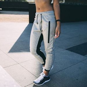 FASHION Womens Sportwear Casual Ladies Joggers Tracksuit Bottoms Trousers Sweat Pants Gray