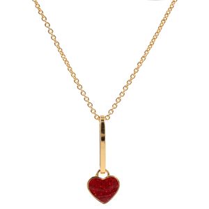 Statement INS Lisa Same Paragraph Gold Heart-shaped Pendant Necklace Long Chain Simple Charm Hip Hop Jewelry For Women Men Gifts