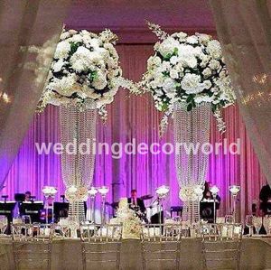 new style top sale ceremony decoration acrylic crystal pedestal flower stand wedding decor0702