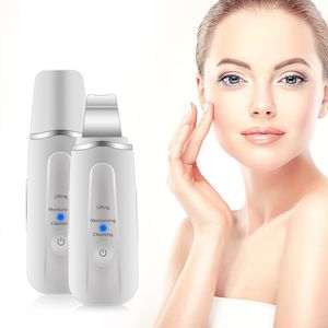 Ultrasonic Ion Skin Scrubber Remove Dirt Blackhead and Deep Face Cleaning Machine Beauty Tools Facial Care Devices free ship 1pcs