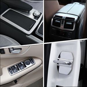 Accessories For Mercedes Benz E Class W212 2010-2015 Car Inner Gearshift Air Conditioning CD Panel Door Armrest Cover Trim Sticker