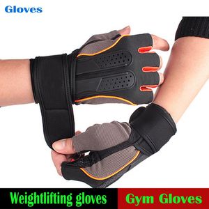Taktisk sport Fitness Vikt Lyftande Gym Handskar Utbildning Fitness Bodybuilding Workout Wrist Wrap Exercise Glove för män Kvinnor C19022301