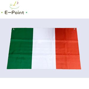 N. 5 96 cm * 64 cm dimensioni Bandiera europea dell'Irlanda Anelli superiori Bandiera in poliestere Banner decorazione bandiera del giardino di casa volante Regali festivi