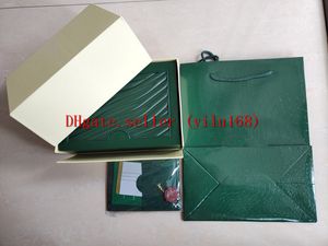 Роскошные высококачественные зеленые часы, оригинальная коробка, бумажные сумки, коробки для карточек 0 8 кг для 116610 116660 116710 116500 116520 3135 3255 4130299i
