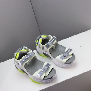 Hot Sale-2019 black rubber sandals red white stripes fashion design men's ladies and boxes