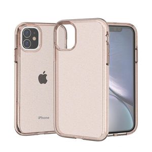 Casos de telefone GLITTER TPU para iPhone 14 13 12 11 Pro Max xr xs x 8 7 6 6s mais bling pó de capa à prova de choque de arranhões