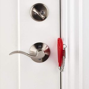 Portable Security Door Lock Safety Lock stainless steel chian Guard Hotel Door Stopper DIY Home Tools K60