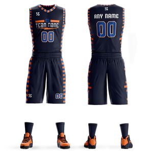 custom professional basketball jerseys men women kids outdoor sports 3D lettering college basketball clothes jersey sets sports wear