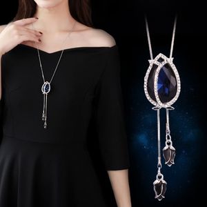 Wholesale tulip pendant for sale - Group buy Fashion Women Long Dress Sweater Chain Tulip Pendant Ornament Necklace Jewelry