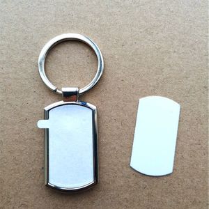 hot style sublimation blank metal key ring Chain hot transfer printing keychains blanks consumables material small batch
