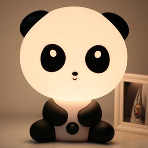 EU / US-kontakt Baby Bedroom Lampor Night Light Cartoon Husdjur Kanin Panda PVC Plast Sova Led Led Barnlampa Lampa Nattljus för barn