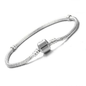 Vecalon Original 925 Solid Silver Charm Armband För Kvinnor Lång 16-23cm Snake Bone Armband Bröllop Smycken