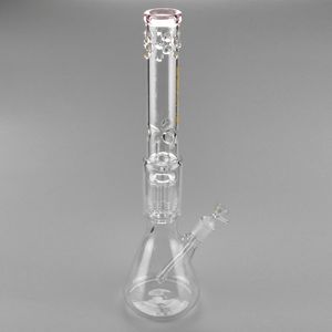 19 inches tall beaker bong hookah glass water pipe clear for smoke daily use