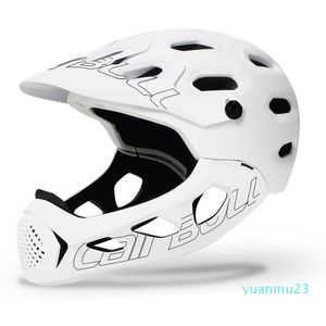 Wholesale-Ultralight Men Women Mountain Bicycle Helmet Full Covered MTB Down Hill Full Face Helmet Inte-Molded TRAIL BMX Cycling Helmets