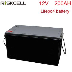 Без налогов LiFePO4 12V200Ah литиево-железо-фосфатный аккумулятор для RV, солнечной, морской, автономной работы, GolftCart, легкий вес