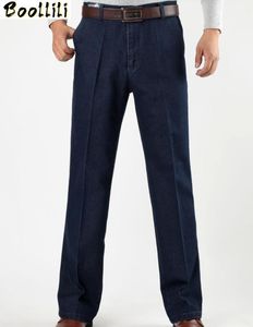 Größe 30–45 Herren-Business-Jeans, klassische Herren-Jeans, billige Jeans in Übergröße, Baggy-gerade Herren-Denim-Hose, Baumwolle, Blau, Arbeit