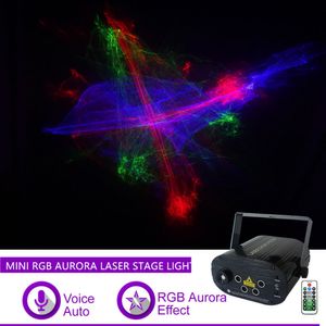 Sharelife Mini 4 Lens RGRB Hypnotic Mix Light Aurora Laser LED azul remoto iluminação Motor Speed ​​Control Gig Party DJ Início Stage