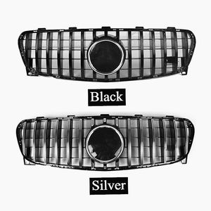 1 Piece Top quality ABS Black Mesh Grilles GT Style Silver Front Air Intake Grill For BEN-Z GLA X156