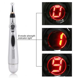 Meridian Energy Pen Electric Laser Acupuncture Pen Tens Pulse Massage Therapy Back Pain Relief Body Acupoint Massager Skönhetsset