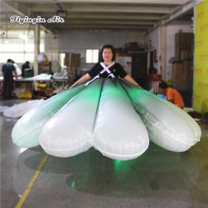 Dancing Stage And Parade Performance Dress Walking Inflatable Costume Lighting Blow Up Skirts Suits With Led Light For Concert Events