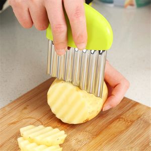 Patates kızartması kesici paslanmaz çelik patates cipsleri soyucu kesim sebze mutfak bıçakları meyve alet bıçak aksesuarları