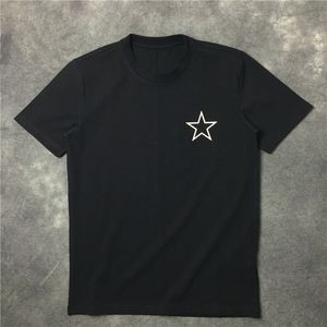 Toptan-Erkek Moda Tasarımcısı T Shirt Hip Hop Kısa Kollu Uygun Erkek Kadın Yıldız Baskı T Gömlek Boyutu S-2XL