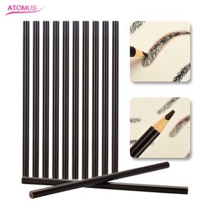 12pcs Microblade Eyebrow Pencils 영원한 메이크업 피부 마커 공급 문신 도구 Microblade 액세서리 연필 문신 공급