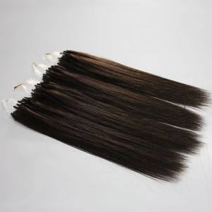 الحلقات الدقيقة الطبيعية اللون الأسود جسم الموجة الدقيقة حلقة الشعر البشرية امتدادات 200Gr Brazilian Ring Hair 200s