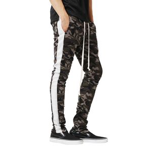 Puimentiua Mens Camouflage Printed Side Stripe Pants 2019 New Male Joggers Harem Trousers Camo Trousers Sportswear