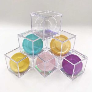 Limpar Cube costume Cílios Box para 3D 5D 25 milímetros 27 milímetros Mink cílios Logo Privado Box Embalagens