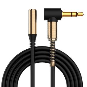 1 M 3ft 3.5mm AUX Ses Uzatma Kabloları Erkek Hoparlör Kulaklıklar Için Kadın Adaptörü Araba Akıllı Cep Telefonu