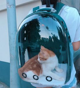 Astronauta Pet Cat Dog Puppy Carrier Borsa da viaggio Capsula spaziale Outdoor Zaino portatile trasparente Traspirante D