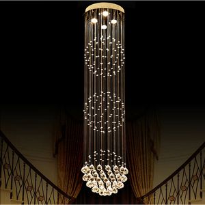Duży luksusowy kryształowy żyrandol salon Luster Sala de Cristal Nowoczesne okrągłe żyrandole kulowe światła oprawa ślubna Deco
