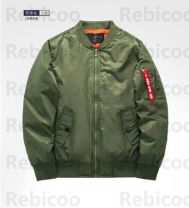 Men's Jackets High Quality Coat Thick And Thin Army Green Motorcycle Pilot Air Men Bomber Jacket