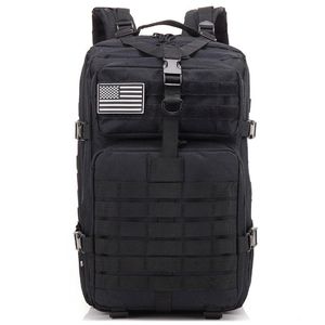 Ikon 34l Tactical Assault Pack Backpack Army Molle Vattentät Bug Out Bag Små Ryggsäck för Utomhus Vandring Camping Jakt (BL