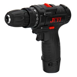 JUYI 12V24V Lithium Battery Power Drill Cordless Rechargeable 2 Speed Electric Driver Drill Motor Reverse LED Drilling Tool - 24V