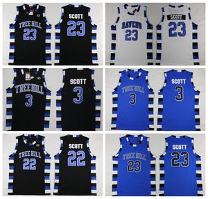 شجرة NCAA ONE HILL RAVENS BASKELL BASKEREY BROTHE MOVIE 3 Lucas Scott 23 Nathan Scott Black White