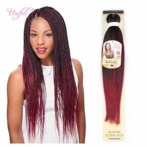 10 pcs Synthetic Braiding Hair 24" EZ Jumbo Braids black marley Ombre Crochet Braiding Hair fashion new Easy Braid Hair Extension