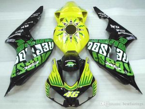 OEM Wtryskiwacze WŁOSKI DO HONDA CBR1000RR 2006 2007 Black Yellow Green Wording Kit CBR 1000 RR 06 07 WD38