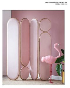 Partition Bedroom Furniture Screen Light luxury metal screens folding movable Nordic partitions handicraft can be customized
