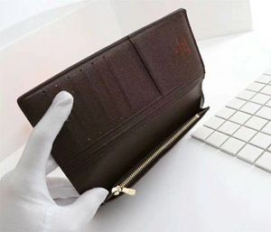 Designer Designer-wallet clássico padrão carteira moda em couro PU saco de dinheiro a longo bolsa com zíper compartimento bolso da moeda Bolsa de Negócios