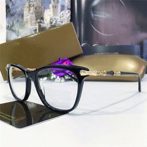 Luxury Top Fashion Brand-Designer Charmes Glasögon Steampunk Frame Prescription Round Women Glasses Retro Optiska Glasögon Män Eyewear 3453