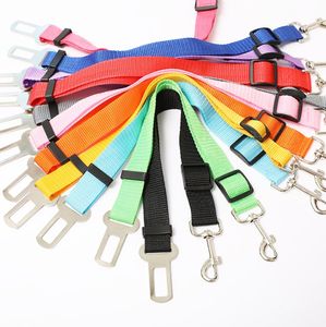 Justerbar hundkattbil Säkerhetsbältesbälten Leash Leashes Harness Fordon Säkerhetsbälte Pet Tillbehör