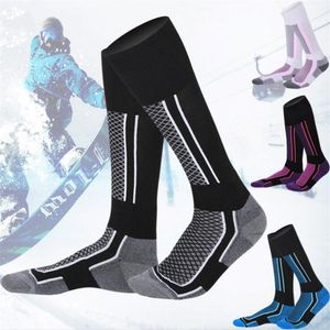 Hiçbir kadın/erkek kış kayak kar sporları çorap termal uzun kayak kar yürüyüş yürüyüş spor havlu çorap ücretsiz boyut