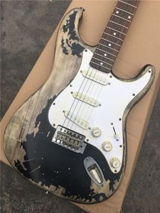 Özel dükkan, ST elektro gitar, 6 telli klavye gitar gül ağacı el yapımı, el yapımı elektro gitar, ücretsiz kargo