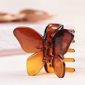 Butterfly Hair Claw Acrylic Hair Clip Plastic clamp Hairpin for Girls Women Accessories Styling Tools Children Barrette 3cm