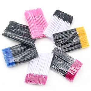 50Pcs Eyelash Brushes Makeup Brushes Disposable Mascara Wands Applicator Spoolers Eye Lashes Cosmetic Brush Makeup Tools DLH140