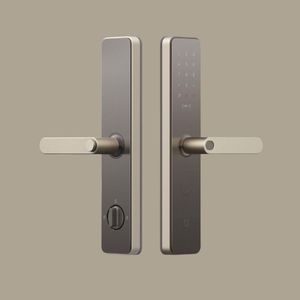MiJia Intelligent Door Lock Grinding Gold Fingerprint Lock, Security Intelligent Smart Lock with WiFi APP Password RFID Unlock,Door L