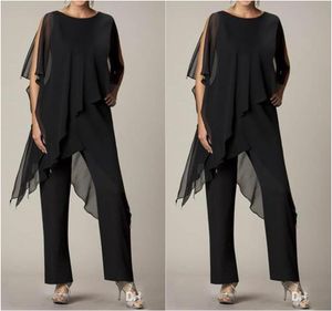 Exquisite Chiffon Mother Of The Bride Pant Suits Elegant Two Pieces Plus Size Custom Made Wedding Mothers Guest Dress Custom Made2795